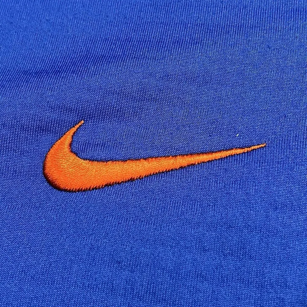 Nike Florida Gators Shirt Mens Large Long Sleeve Blue Embroidered Logo Waffle